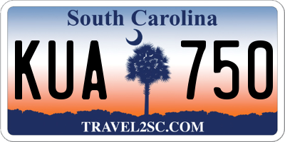 SC license plate KUA750