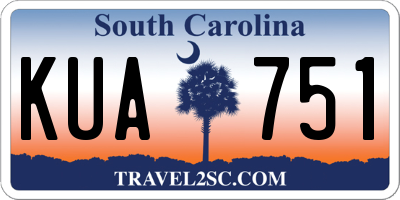 SC license plate KUA751