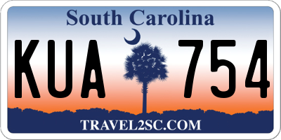 SC license plate KUA754