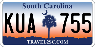 SC license plate KUA755