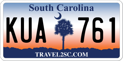 SC license plate KUA761