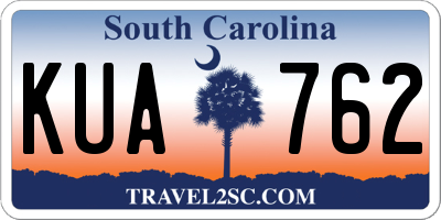 SC license plate KUA762