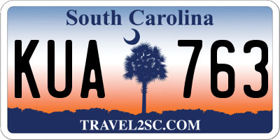 SC license plate KUA763