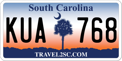 SC license plate KUA768