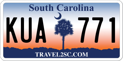 SC license plate KUA771