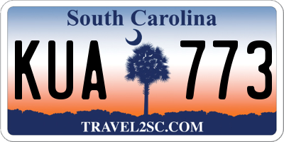 SC license plate KUA773
