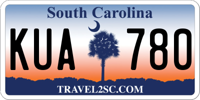 SC license plate KUA780