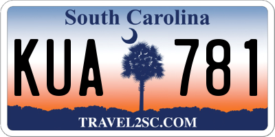 SC license plate KUA781