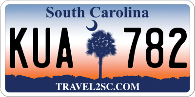 SC license plate KUA782