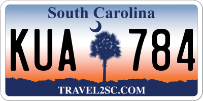 SC license plate KUA784