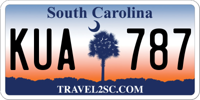 SC license plate KUA787