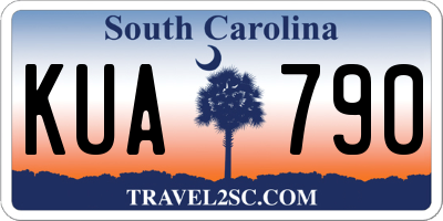 SC license plate KUA790