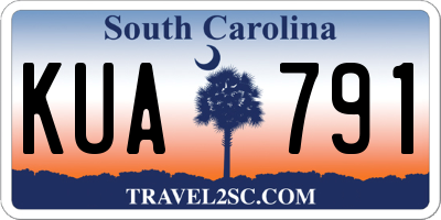 SC license plate KUA791