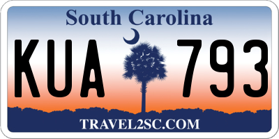 SC license plate KUA793