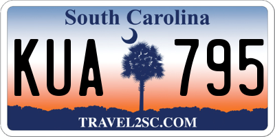 SC license plate KUA795