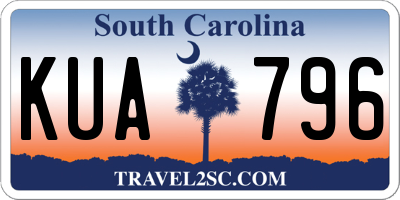 SC license plate KUA796