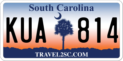 SC license plate KUA814