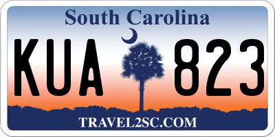 SC license plate KUA823