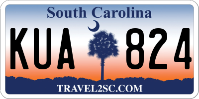 SC license plate KUA824