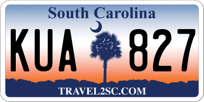 SC license plate KUA827