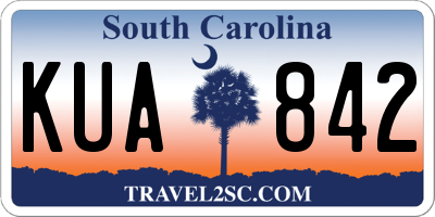 SC license plate KUA842
