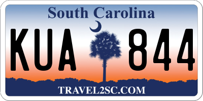 SC license plate KUA844