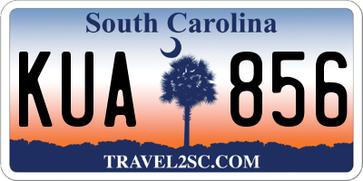 SC license plate KUA856