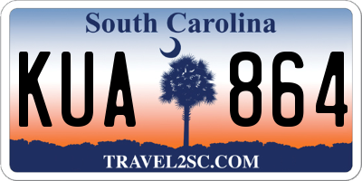 SC license plate KUA864