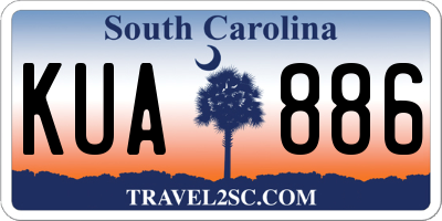 SC license plate KUA886