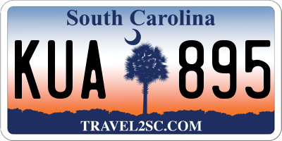 SC license plate KUA895
