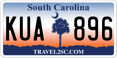 SC license plate KUA896