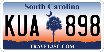 SC license plate KUA898