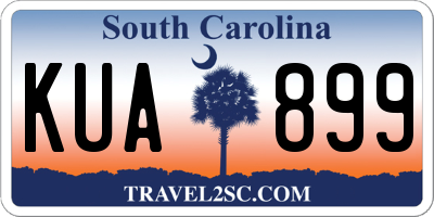 SC license plate KUA899