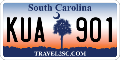 SC license plate KUA901