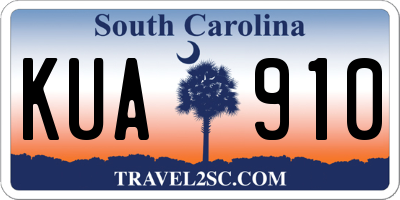 SC license plate KUA910