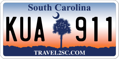 SC license plate KUA911