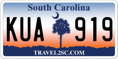 SC license plate KUA919