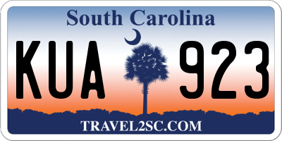 SC license plate KUA923