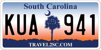 SC license plate KUA941