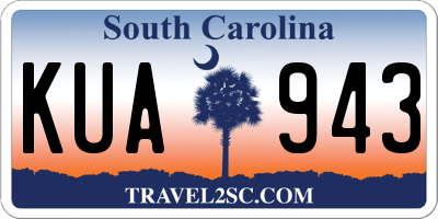 SC license plate KUA943