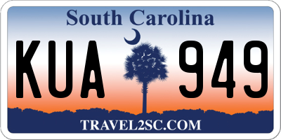 SC license plate KUA949