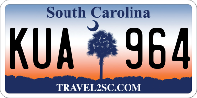 SC license plate KUA964