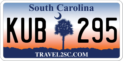 SC license plate KUB295
