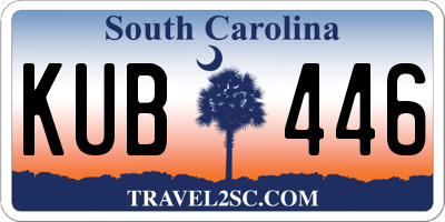 SC license plate KUB446