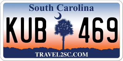 SC license plate KUB469