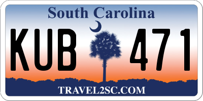SC license plate KUB471