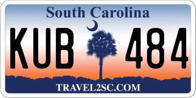 SC license plate KUB484