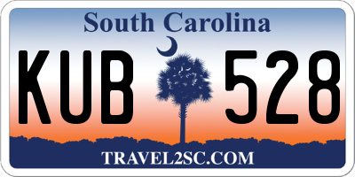 SC license plate KUB528