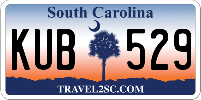 SC license plate KUB529