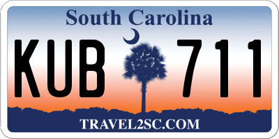 SC license plate KUB711